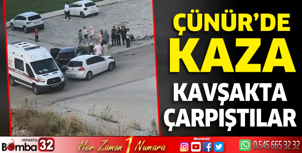 Çünür'de kaza