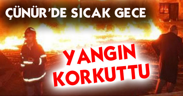 Çünür'de Yangın!
