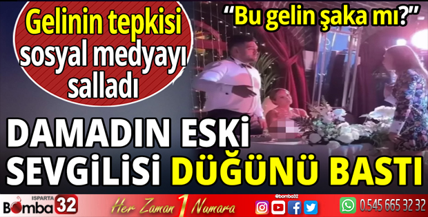 Damadın eski sevgilisi düğünü bastı!