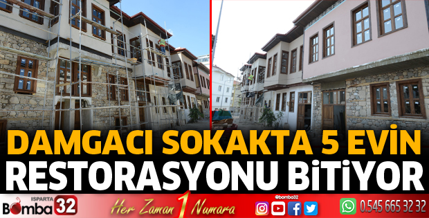 Damgacı sokak’ta 5 evin restorasyonunda sona yaklaşıldı