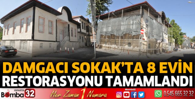 Damgacı Sokak’ta 8 evin restorasyonu tamamlandı
