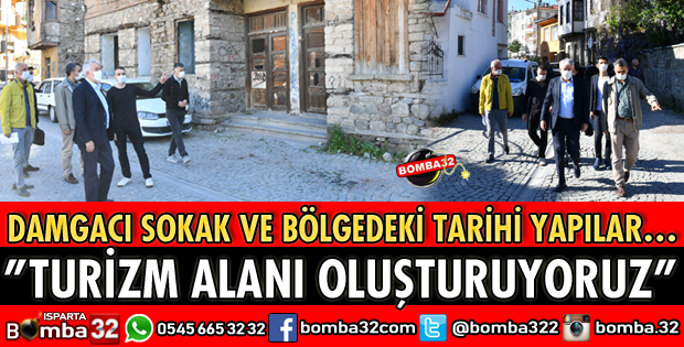 DAMGACI SOKAKTA İNCELEMELERDE BULUNDU