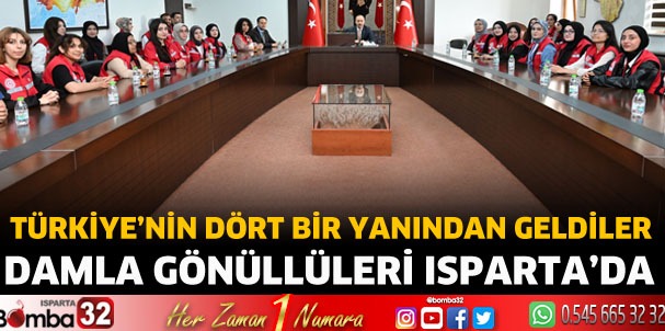 Damla Gönüllüleri Isparta’da