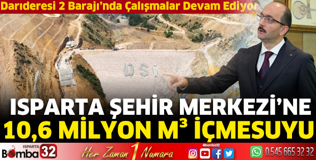 Darıderesi 2 Barajı’nda çalışmalar devam ediyor