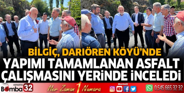 Darıören'de 8 kilometrelik asfalt çalışması tamamlandı