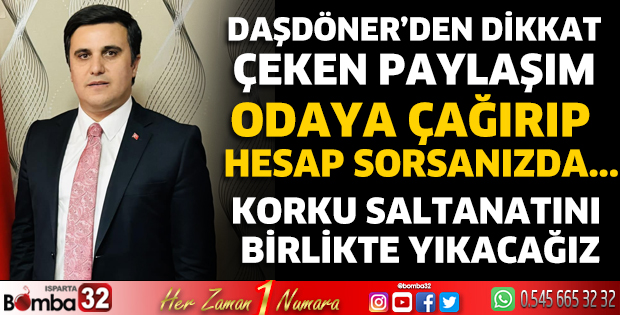 Daşdöner'den dikkat çeken paylaşım