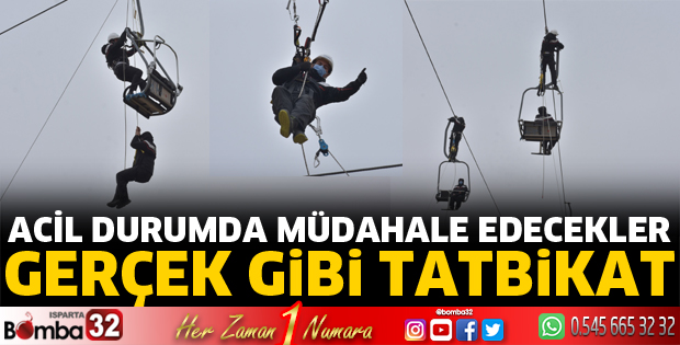 Davraz ’da Kurtarma Tatbikatı Yapıldı
