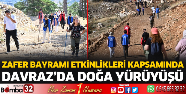 Davraz Dağı doğa yürüyüşü düzenlendi