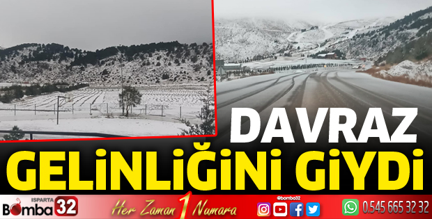 Davraz gelinliğini giydi 