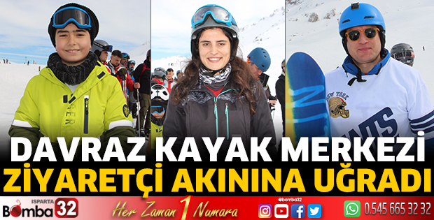 Davraz Kayak Merkezi ziyaretçi akınına uğradı