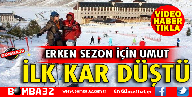 DAVRAZ KAYAK MERKEZİNDE KAR SEVİYESİ15 CM YÜKSELDİ