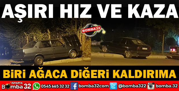 DAVRAZ MAHALLESİNDE KAZA BAHÇE DUVARINA ÇARPARAK DURABİLDİ