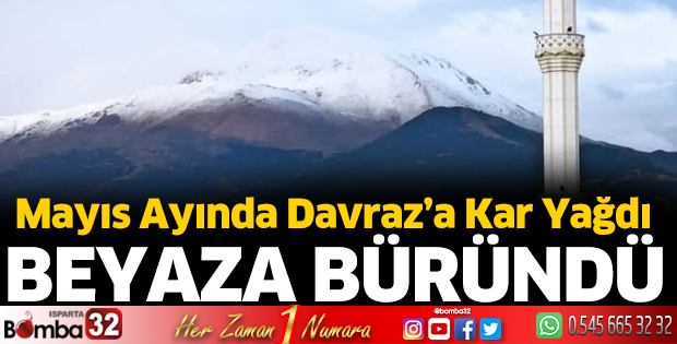 Davraz Mayıs’ta beyaza büründü