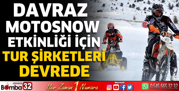 Davraz Motosnow etkinliği için Tur şirketleri devrede
