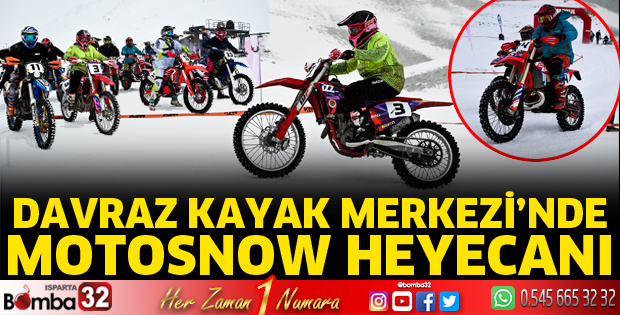 Davraz’da motosnow heyecanı