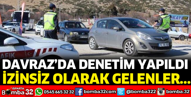 DAVRAZ'DA JANDARMA DENETİM