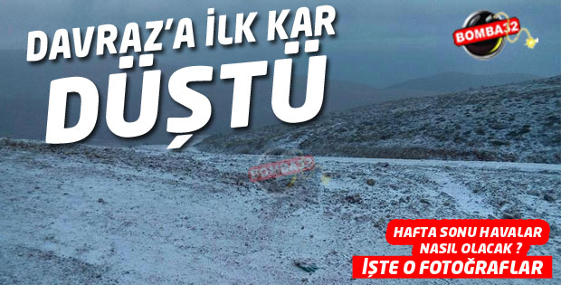 Davraz'da Kar Yağışı Başladı