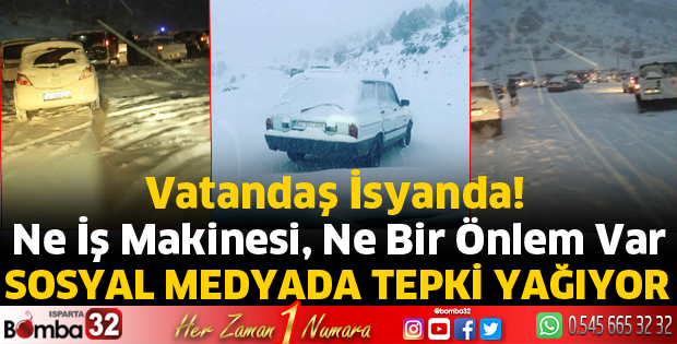 Davraz'da mahsur kalan vatandaşlardan tepki