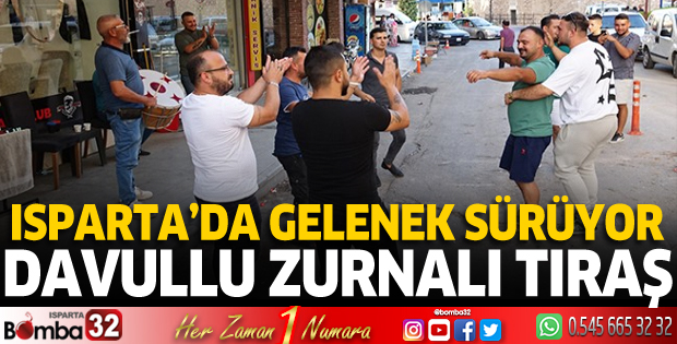 Davullu zurnalı damat tıraşı geleneğini sürdürdü
