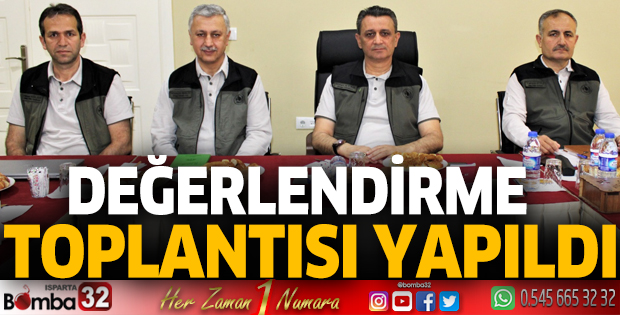 Değerlendirme toplantısı yapıldı