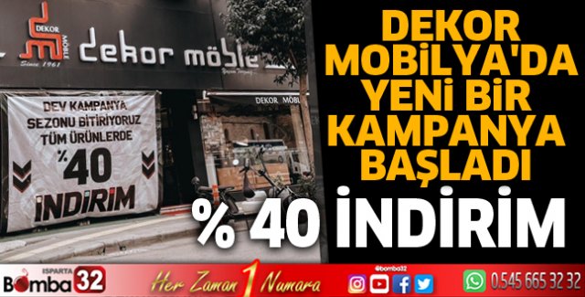 Dekor Mobilya'da yeni bir kampanya başladı