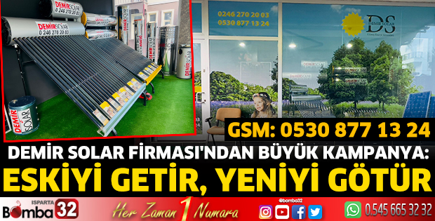 Demir Solar Firması'ndan Büyük Kampanya