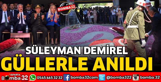 DEMİREL GÜLLERLE ANILDI