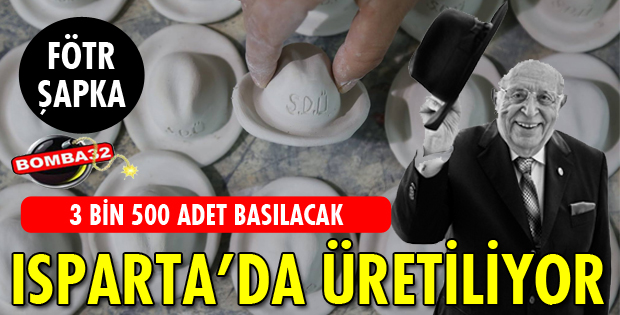 DEMİREL İLE ÖZDEŞLEŞEN FÖTR ŞAPKAYI SERAMİKTEN YAPTILAR
