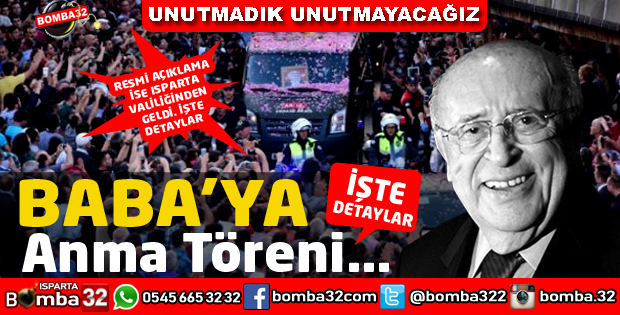 DEMİREL ÖLÜMÜNÜN 4.YILINDA TÖRENLE ANILACAK