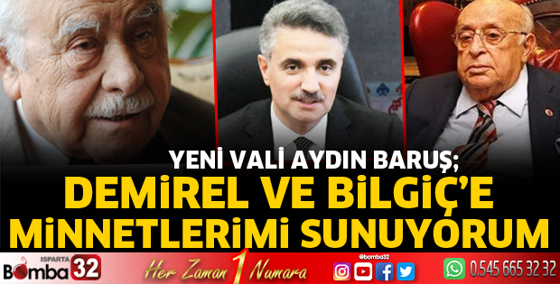Demirel ve Bilgiç'e minnetlerimi sunuyorum