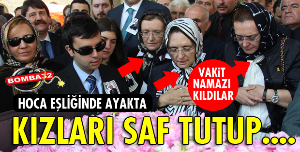 DEMİREL'İN KIZLARI SAF TUTUP...