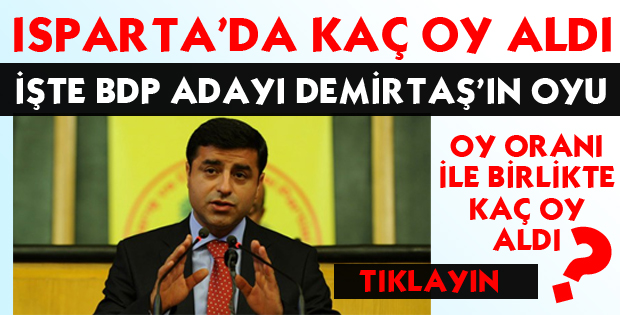 DEMİRTAŞ KAÇ OY ALDI