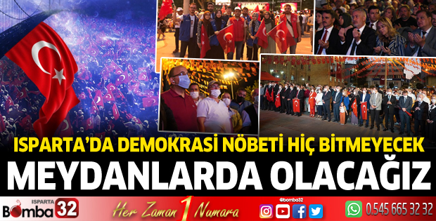 Demokrasi nöbeti hiç bitmeyecek