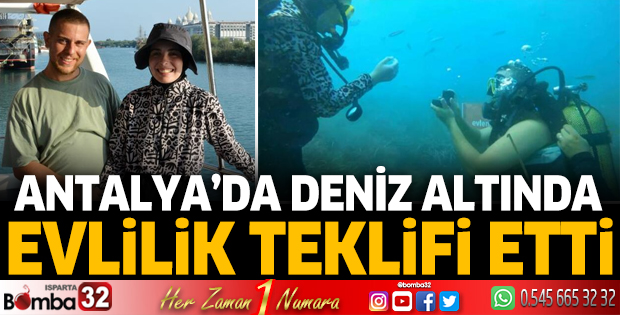 Deniz altında evlilik teklifi