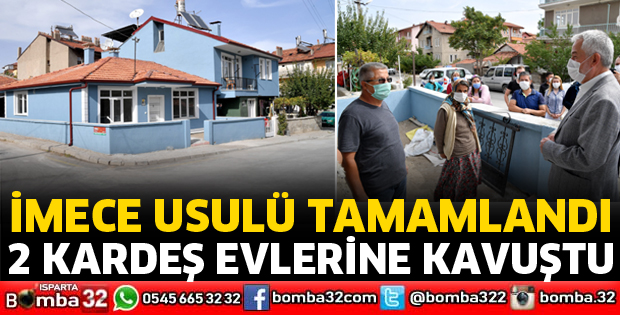 DENİZ KARDEŞLER YENİ EVLERİNE KAVUŞTU
