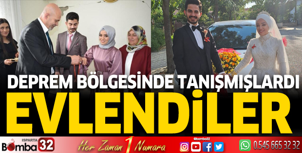 Deprem bölgesinde tanışmışlardı: Evlendiler 