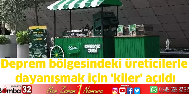 Deprem bölgesindeki üreticilerle dayanışmak için 'kiler' açıldı