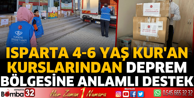 Deprem bölgesine anlamlı destek