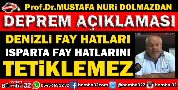 DEPREM SONRASI ISPARTA FAY HATLARI NE DURUMDA?