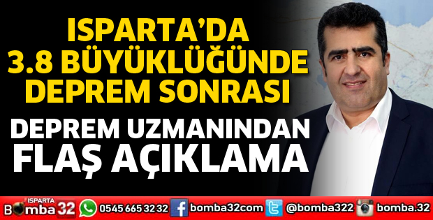 DEPREM SONRASI UZMANDAN AÇIKLAMA