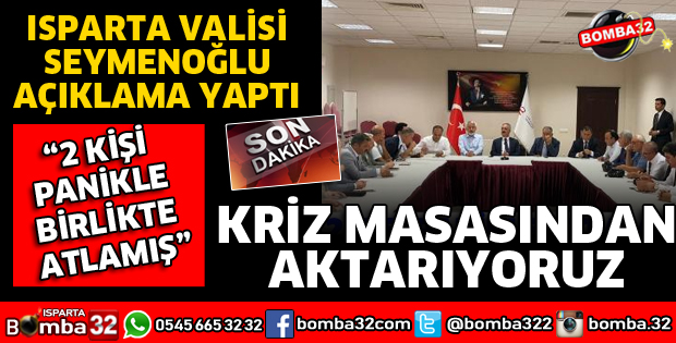 DEPREM SONRASI VALİDEN İLK AÇIKLAMA