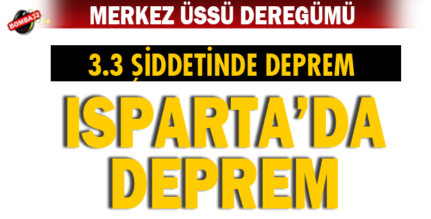DEPREMİN ŞİDDETİ 3.3. 