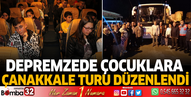 Depremzede çocuklara Çanakkale turu