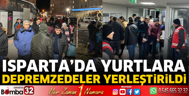 Depremzedeler yurtlara yerleştiriliyor