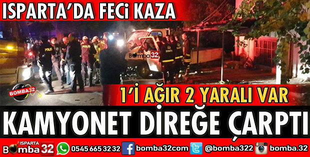 DERE MAHALLESİNDE FECİ KAZA