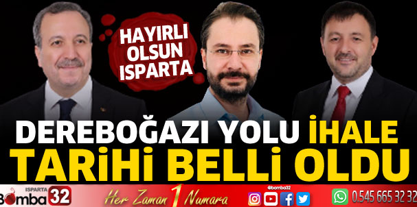 Dereboğazı Yolu İhale Tarihi Belli Oldu