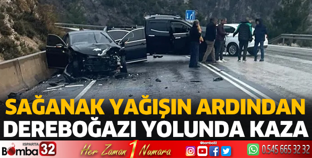 Dereboğazı yolunda kaza 