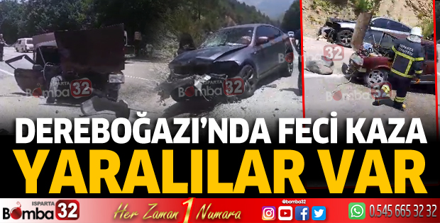 Dereboğazı'nda kaza: Yaralılar var