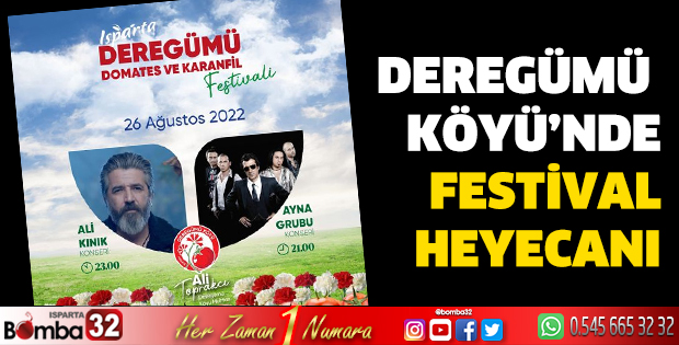 Deregümü Köyü'nde Festival Heyecanı