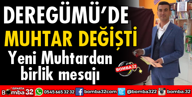 DEREGÜMÜ KÖYÜNÜN YENİ MUHTARI ALİ TOPRAKCI